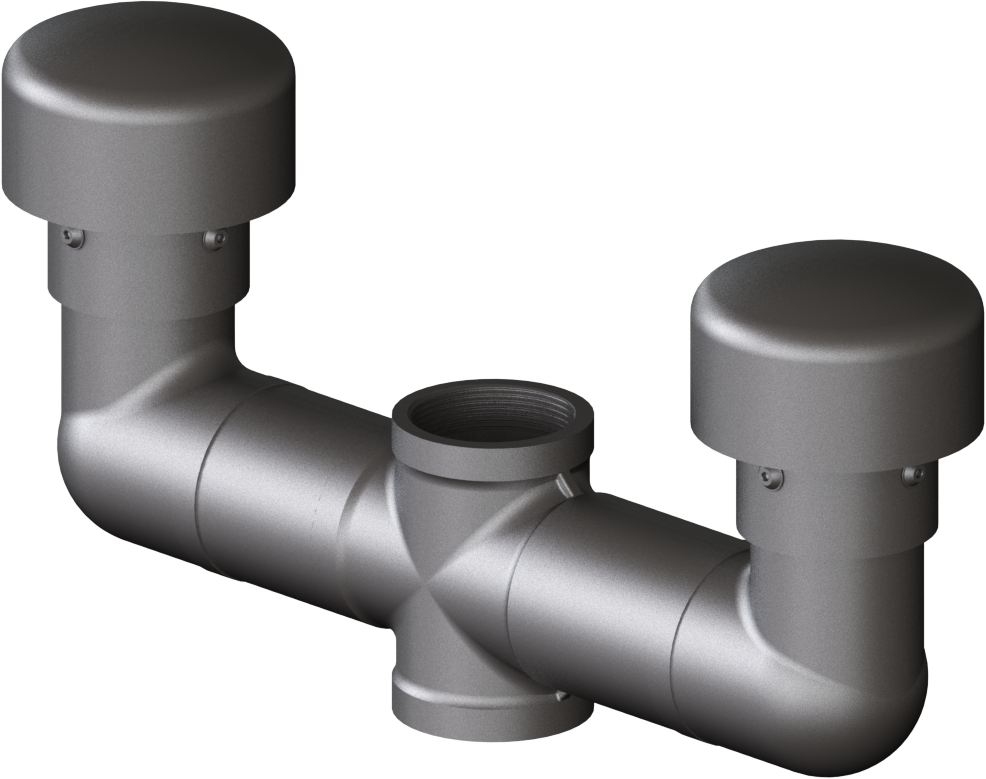 [08.0000.44] Ventilation System Assembly 2x-V G2"f