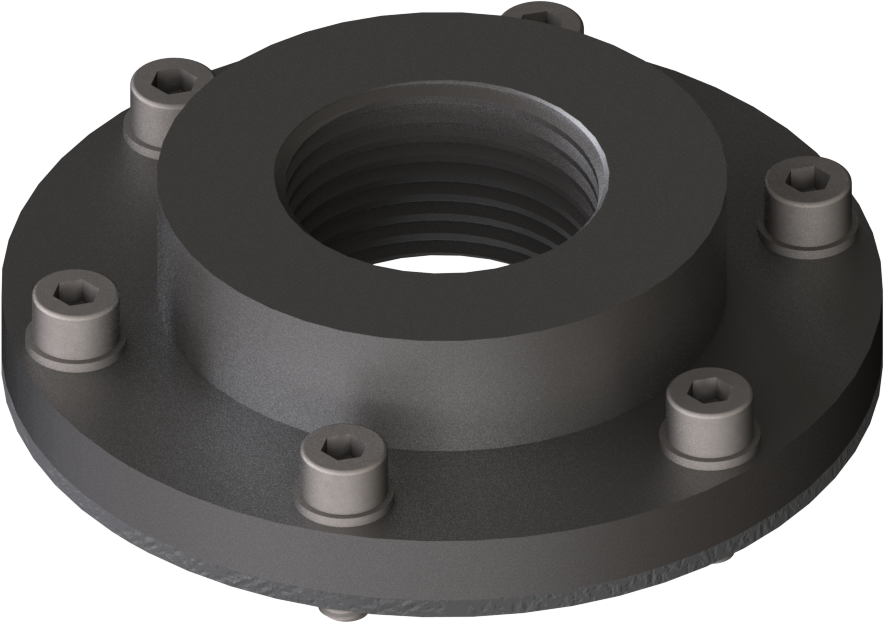 [08.2123.00] Flange Adapter LK73 SS FKM G1"f