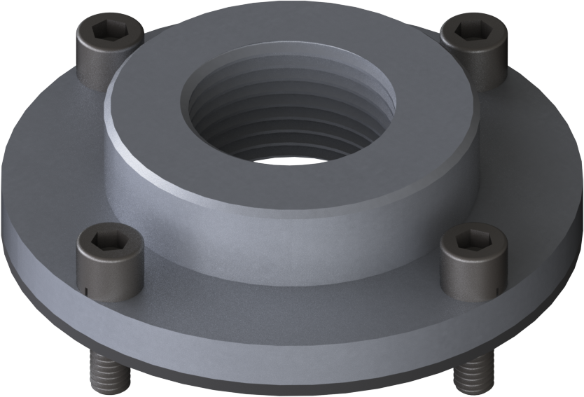 [08.2280.00] Flange Adapter LK75 AL FKM G1"f