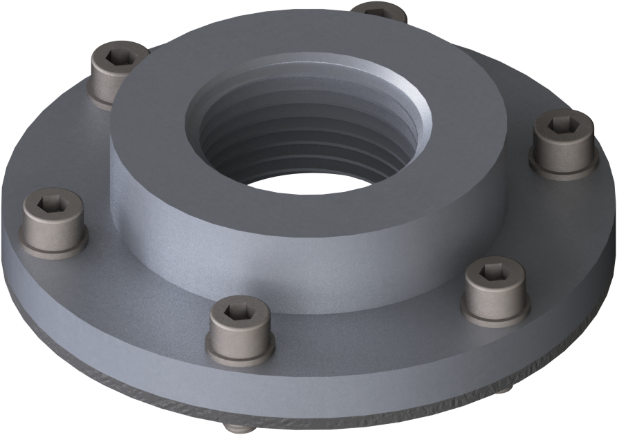 [08.2122.00] Flange Adapter LK73 AL FKM G1"f