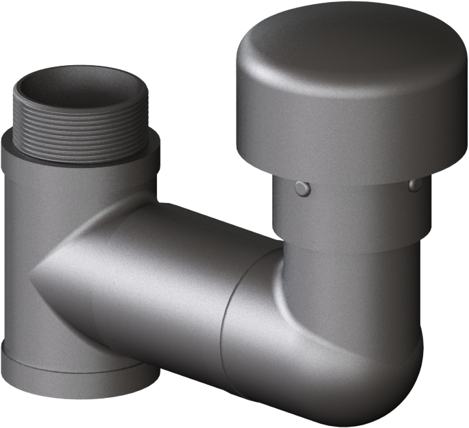 Ventilation System Assembly 1x-V 1x-G2"m 1x-G2"f